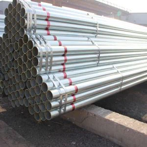 Tubo d'acciaio rotondo galvanizzato materiale della immersione calda standard di BS1387 Q195 Q215 Q235